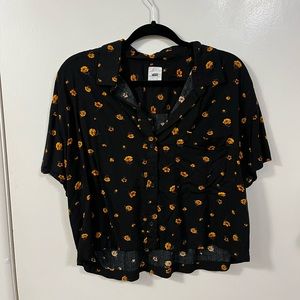 XL Vans Cropped button up